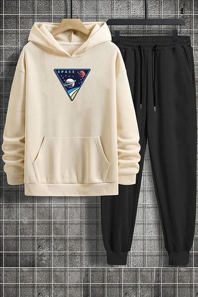 uyguntarz Σετ φόρμας Unisex Space Printed