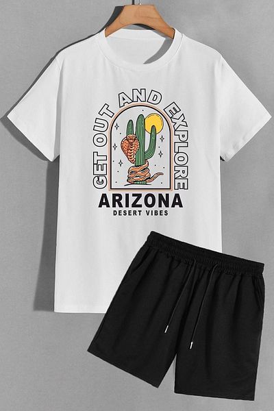 trendypassion Σετ αθλητικής φόρμας Arizona Shorts T-shirt