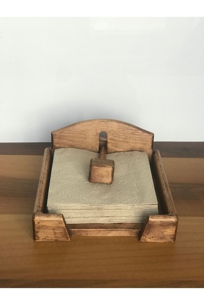 lata ahşap Wooden napkin holder