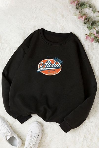 uyguntarz Unisex Aloha-kompatibilní mikina Crew Neck