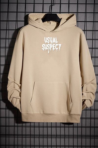 uyguntarz Unisex-Sweatshirt mit „Usual Suspect“-Rückendruck