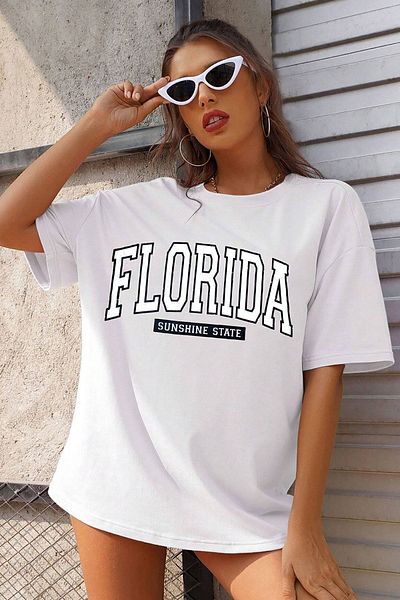 uyguntarz Μπλουζάκι Unisex Florida Printed Design