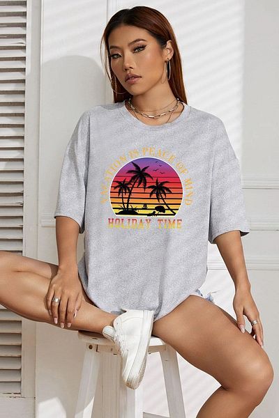 uyguntarz Unisex-T-Shirt mit Urlaubszeit-Design