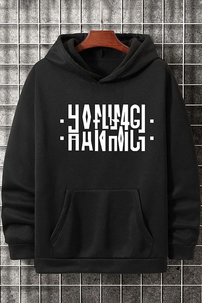 trendypassion Hanımcı Писмена сгъната суичър