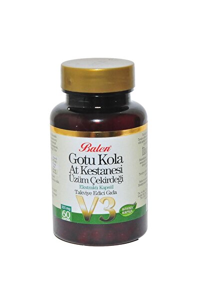 Balen Gotu Kola At Kestanesi Üzüm Çekirdeği Ekstratı V3 60 Kapsül