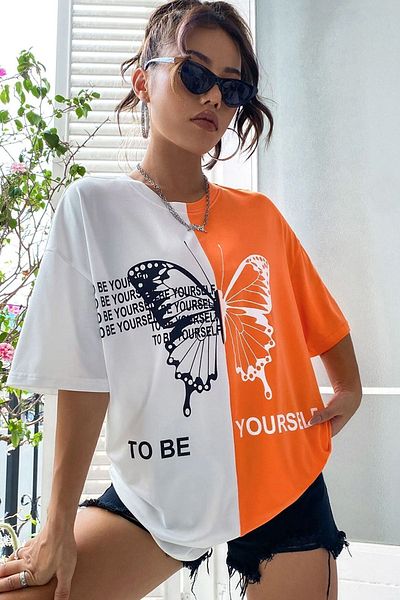 uyguntarz Tricou cu imprimeu unisex „To Be Yourself”.