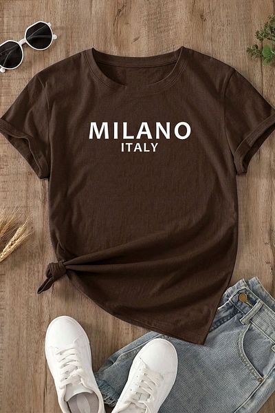 uyguntarz Μπλουζάκι Milano με στάμπα Unisex Oversize