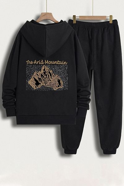 uyguntarz Σετ φόρμας Unisex Arid Mountain printed