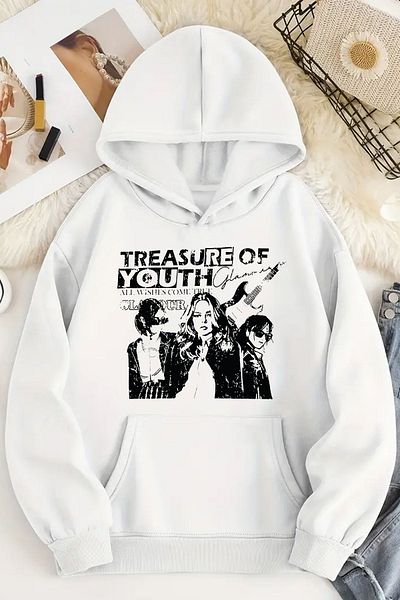 uyguntarz Φούτερ σε ανοιχτόχρωμη στάμπα Treasure Of Youth