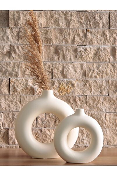 stonnish Bohemian Ring Vase Set - Cream V 0200000