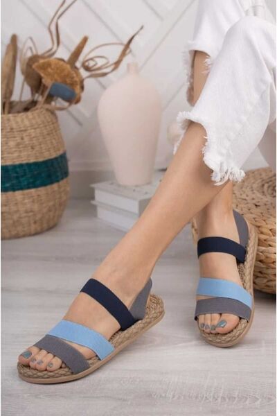 oliviashoes Women's Rubber Band Comfort Sole Sports Sandals