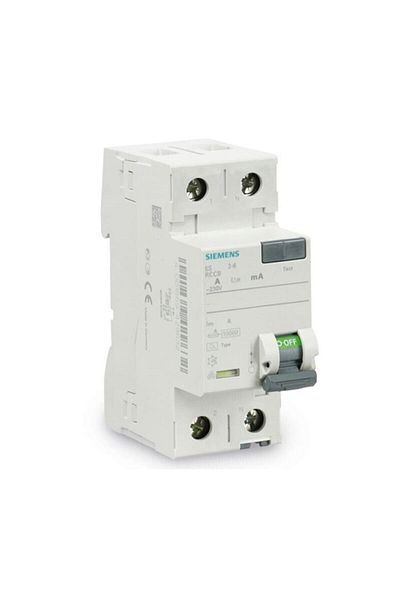 Siemens 2x40 30 Ma Residual Current Relay (5sv5314-6)