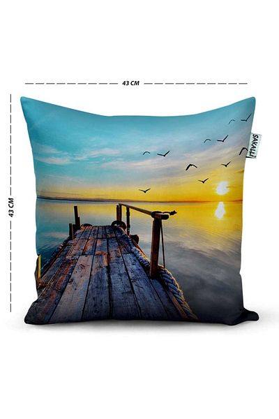 Sakallı 3D Digital Printed Decorative Throw Pillow Cover