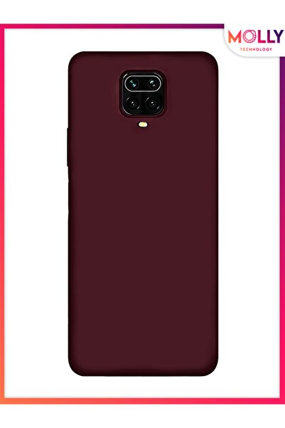 Molly Xiaomi Redmi NOTE 9 PRO İçin Vişne Çürüğü Liquid İçi Kadife Silikon Kılıf