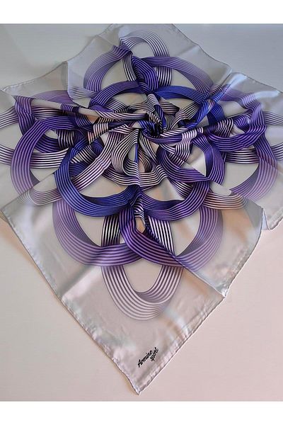 Armine Φουλάρι ARMINE Sport 8001-11 Μοντέλο Ανοιξιάτικο και Σαχμάτινο Φουλάρι