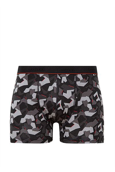 Mavi Schwarze Boxershorts mit Camouflage-Aufdruck0911375-900