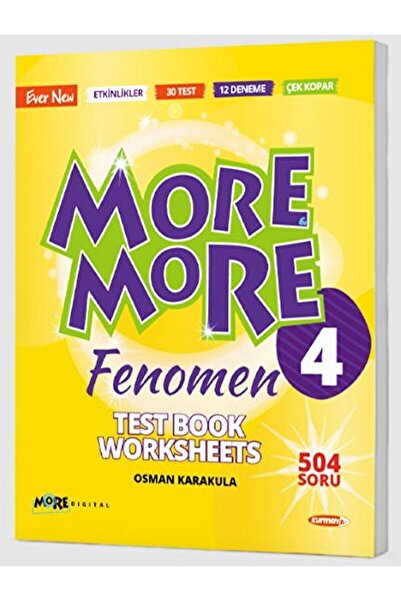 Kurmay Yayınları 4. Sınıf More and More Fenomen Worksheets Testbook / Kurmay ...