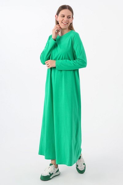 ALLDAY Rochie interioară verde cu mânecă lungă