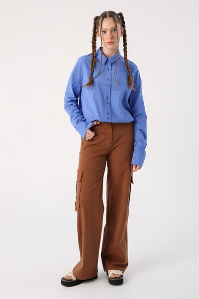 ALLDAY Soil Cotton Cargo Pocket Φαρδύ παντελόνι στο πόδι