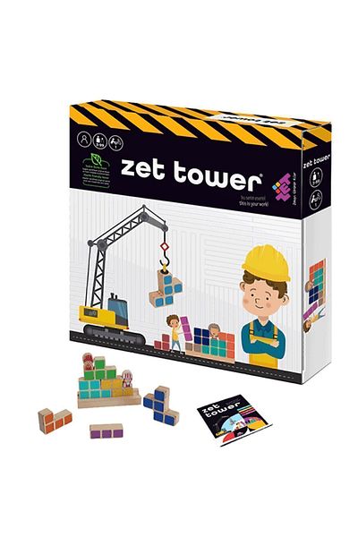 Zetzeka Zet Tower (SMALL ENGINES) Intelligence And Mind Game 3 Years Old 1 Player