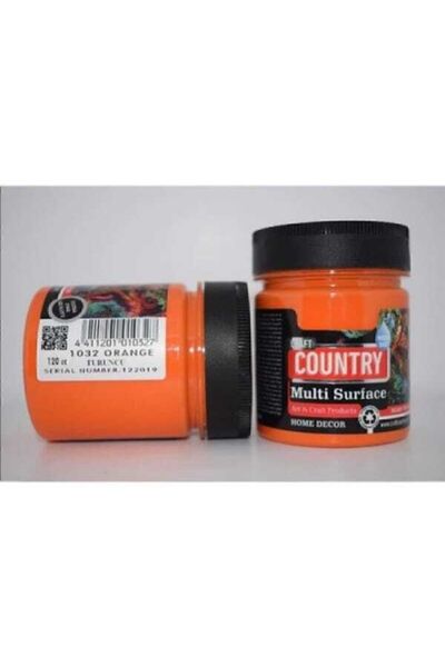 Country Multi Surface Hobi Boyası Turuncu 120 Cc