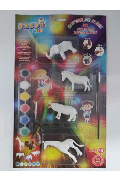 Özmiş Oyuncak Boyamalı Yıkanabilir Oyuncak Hayvan