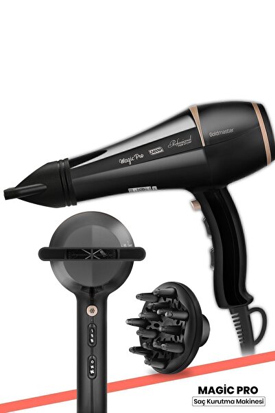 GOLDMASTER Magic Pro 2400 Watt Ac Motor Profesyonel 6x78 Mm Kuaför Saç Kurutma Ve Fön Makinesi