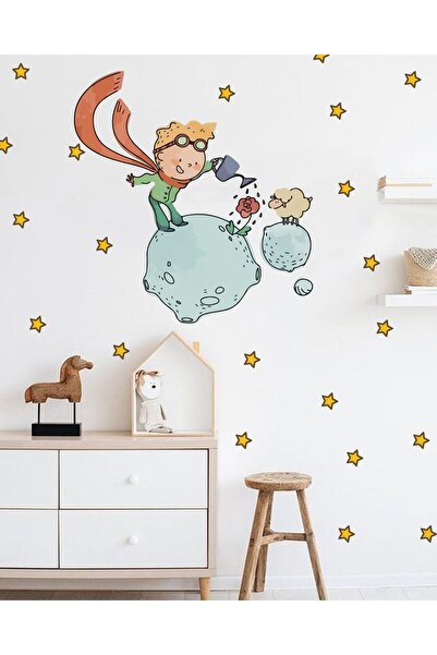 Lera Shop Küçük Prens Duvar Stickerı & Duvar Kağıdı Ev ve Çocuk Odası Dekoras...