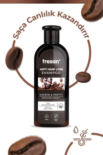 Tresan Caffeine Peptide Anti-Spill Shampoo 300 ml