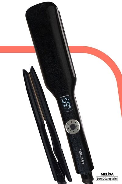 GOLDMASTER Tourmaline Ceramic - Large Plate, Digital Display Ionic Hair Straightener
