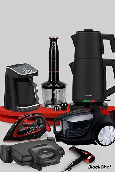 GOLDMASTER Blackchef 32 Parça Avantajlı Elektronik Evlilik Paketi Elektrikli Mutfak Çeyiz Seti