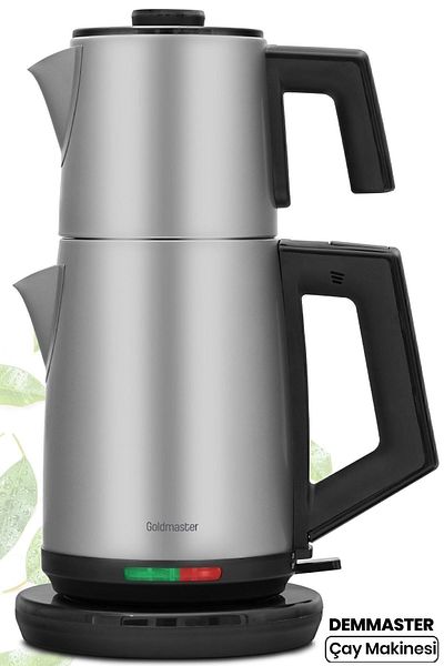GOLDMASTER Inox Stainless Steel - Drip-Free Mouth Design Tea Maker and Kettle