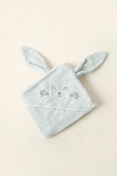 İrya Mint Colored Bunny Patterned Baby Swaddle - 75x75