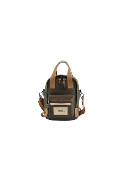 NATIONAL GEOGRAPHIC LEGEND Mini Utility Bag Khaki, Durable WaterResistant Casual Shoulder Bag