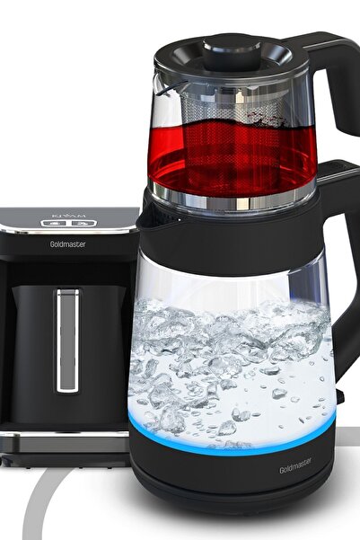 GOLDMASTER Siyah Profesyonel Elektrikli Mutfak Çeyiz Seti 2 Li Evlilik Paketi