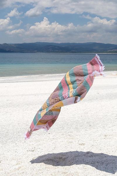 İrya Shark 100% Cotton Peshtemal Καφέ 90x170