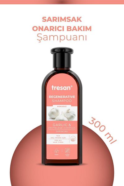 Tresan 300 ml Garlic Repair Care Shampoo