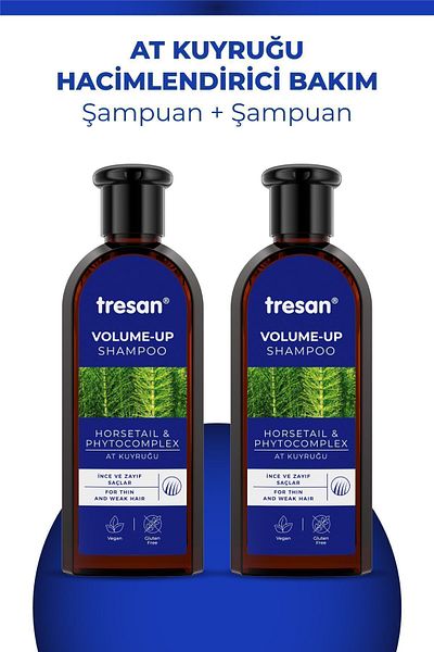 Tresan 300 ml x 2 Volumizing Care Shampoo - Ponytail