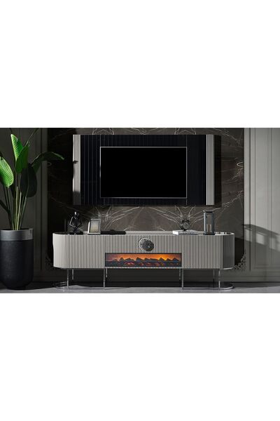 CaddeYıldız Crown Tv Ünitesi - Gri