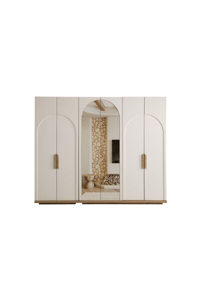 CaddeYıldız Bonte 6 Kapılı Gardrop