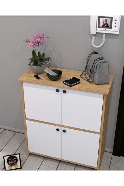 KONAK EV EŞYALARI Torre Ayakkabılık,%100 MDF,Kolay Kurulum,ÇokAmaçlı Dolap