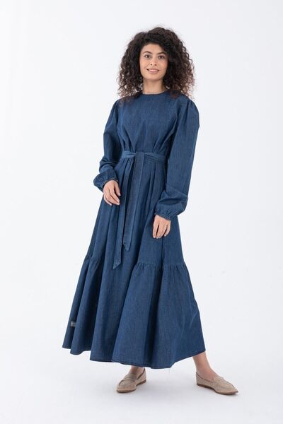 DeMim فستان من الدنيم متوسط اللون من Guerra