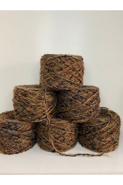göçer 600gr Μάλλινο Ακρυλικό Μπουκλέ - Πολύχρωμο Οπτικό Δίχτυ