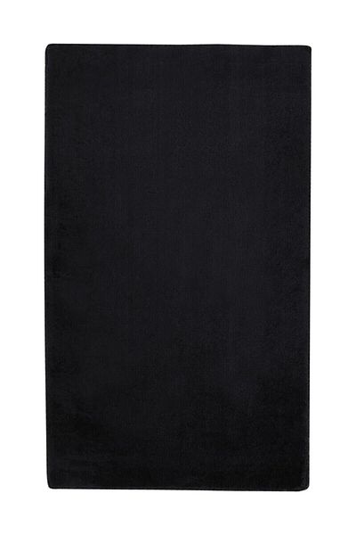 Sarar Post Plush Bath Mat Triple Set Plush Non-Slip Gel Base Washable Black