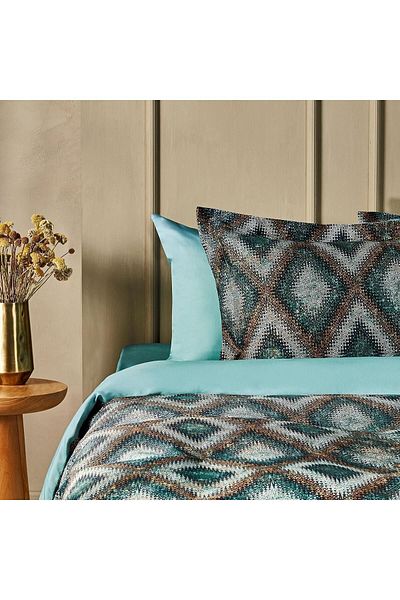 Marie Claire Colin Patterned Double Duvet Cover Set - Mc 063825