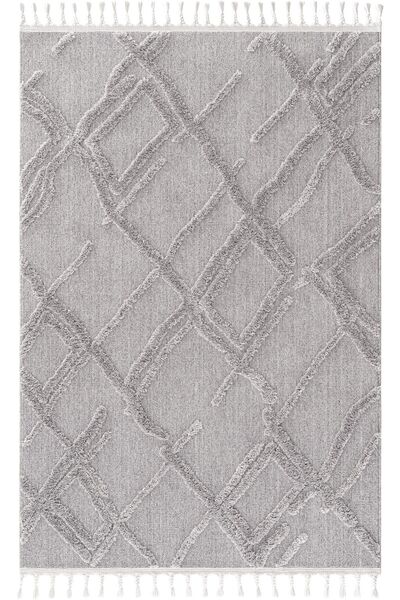 Cool Halı Palazzo 03 Gri Bukle Salon Halısı Hav Vermez Mutfak Halısı Çocuk Od...