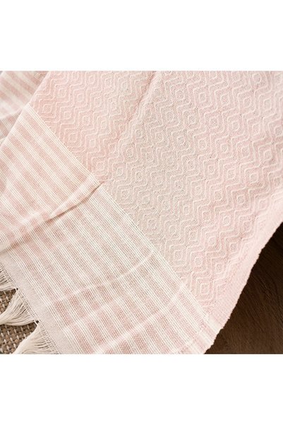 dafne moda Natural Sofa Cover/Shawl Powder Pink