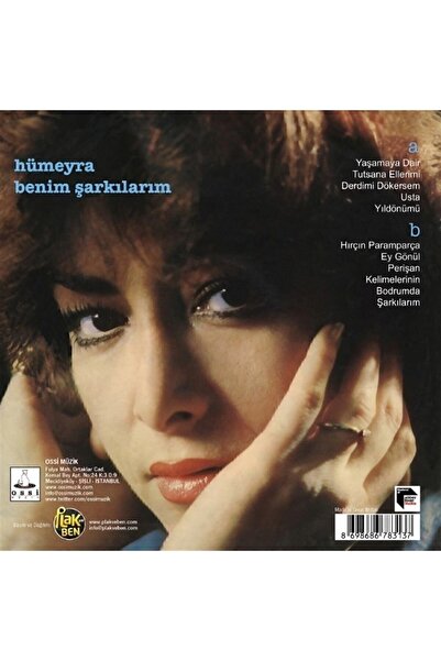 Genel Markalar HÜMEYRA BENİM ŞARKILARIM 33 LÜK PLAK