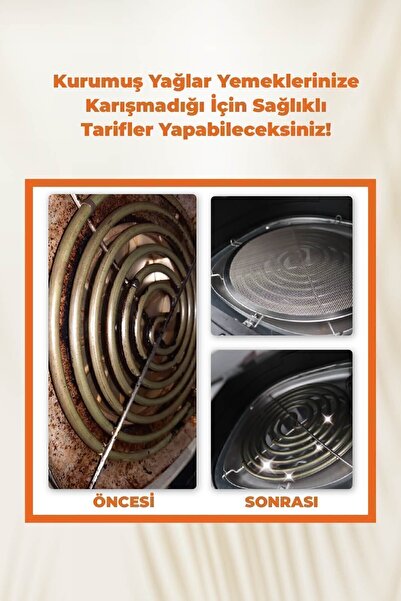 DolphFin Philips Yağ Sıçratmaz Tel, Xxl Airfryer Ve Büyük Modeller Ile Uyumlu