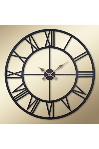 Regal 2688b Ultima Ferforje 76 Cm. Iskelet Duvar Saati Siyah Büyük Boy Salon Tipi